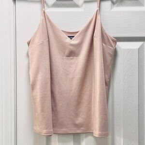 Express Tank Top Rose Gold / Blush Pink / Shimmery / Cami Spaghetti Strap Medium